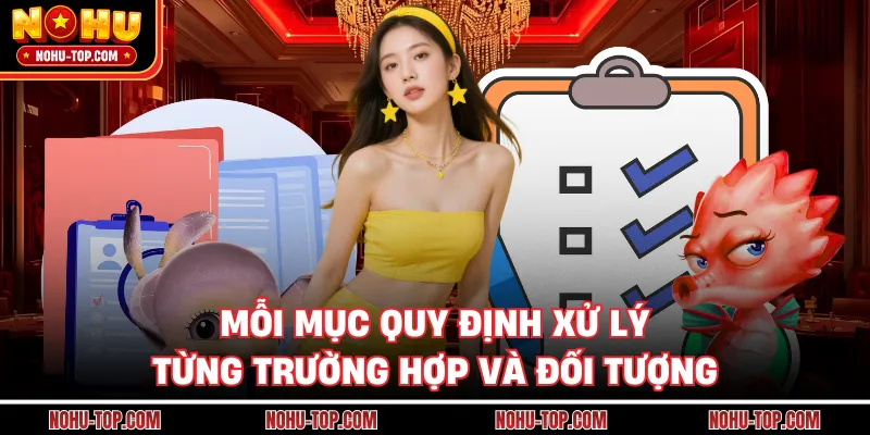 Mỗi Mục Quy Định Xử Lý Từng Trường Hợp Và Đối Tượng